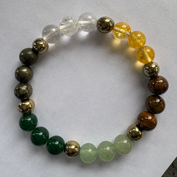 Dhana Yoga 7 Chakra Bracelet  (Handcrafted & Certified)
