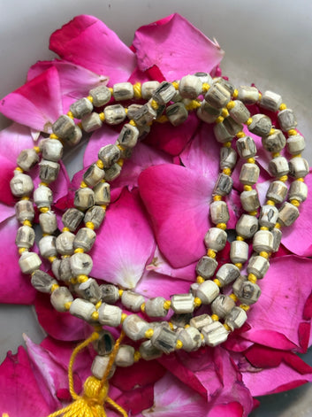 Pure Thulasi Mala – Natural Tulsi Beads Necklace for Meditation & Devotional Practice (Handcrafted)
